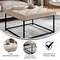 Flash Furniture Ashton 30 Square LeatherSoft Tufted Ottoman with Metal Frame, Beige LeatherSoft/Black Frame WX-TY-101-BG-LT-BLK-GG - alternate 6